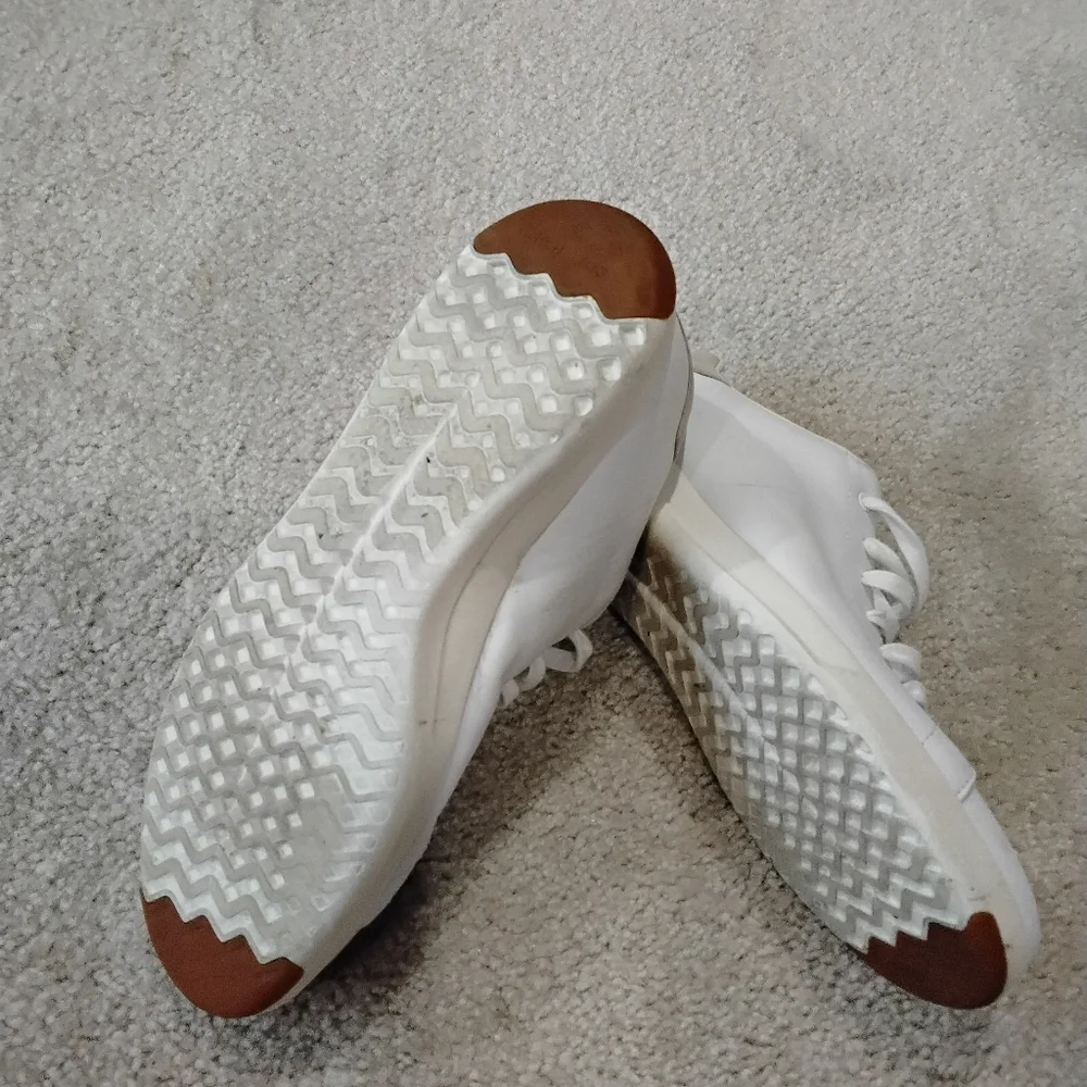 Cole Haan White Leather Sneakers - Picture 4 of 5